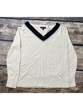 Banana Republic Sweater Womens Medium Silk Cashmere V-Neck Pullover